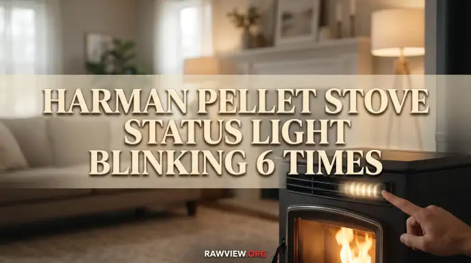 Harman Pellet Stove Status Light Blinking 6 Times