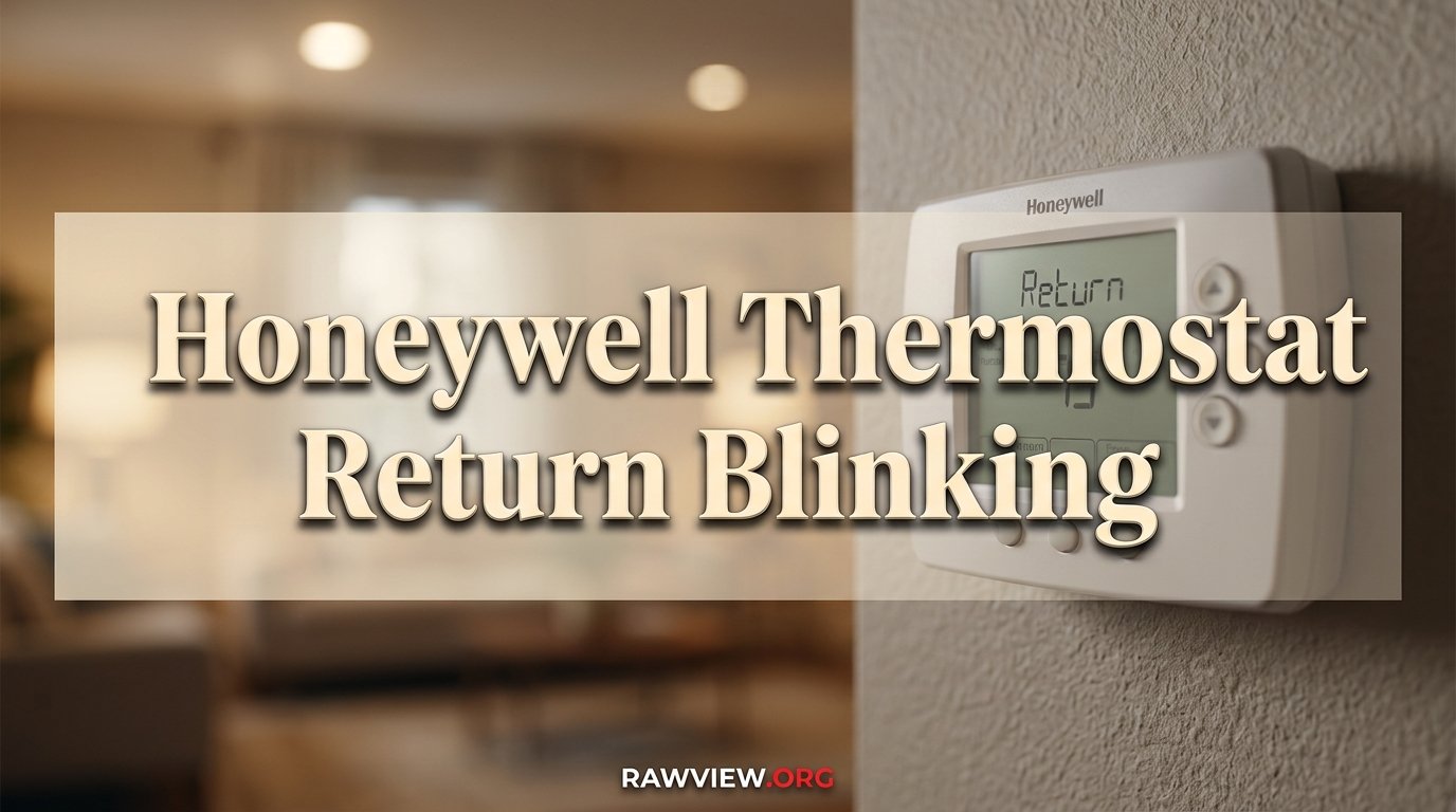 Honeywell Thermostat Return Blinking