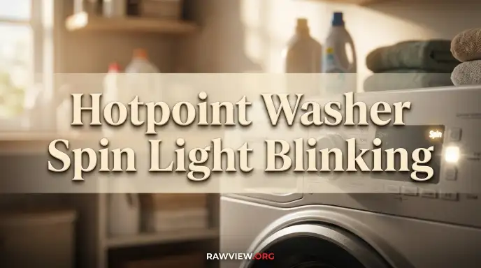 Hotpoint Washer Spin Light Blinking