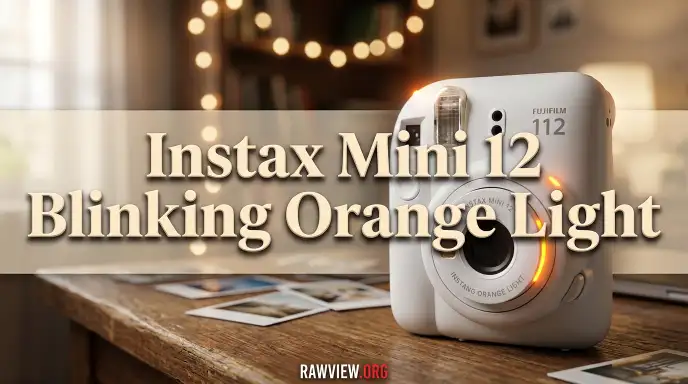 Instax Mini 12 Blinking Orange Light