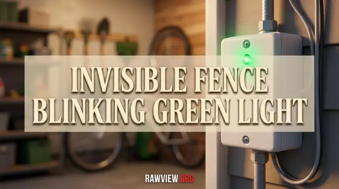 Invisible Fence Blinking Green Light