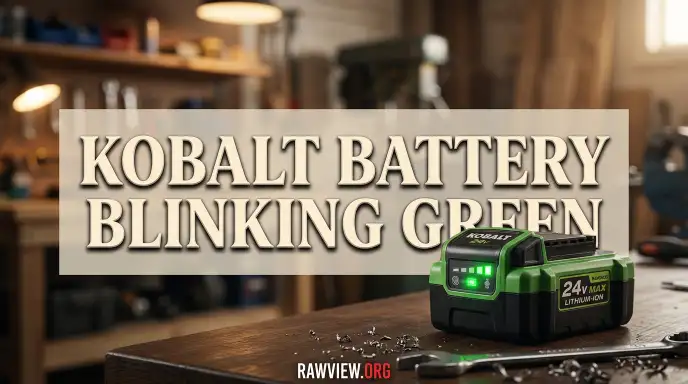 Kobalt Battery Blinking Green