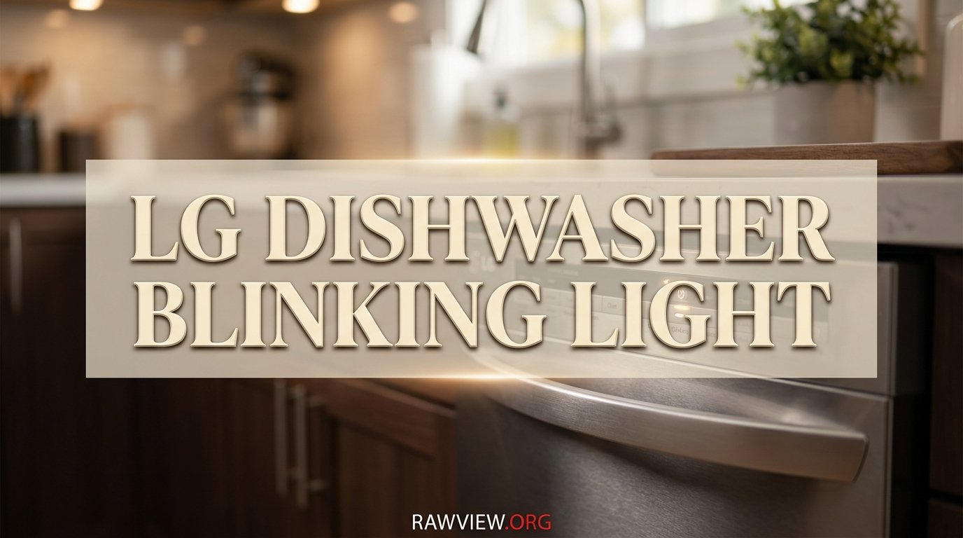 LG Dishwasher Blinking Light