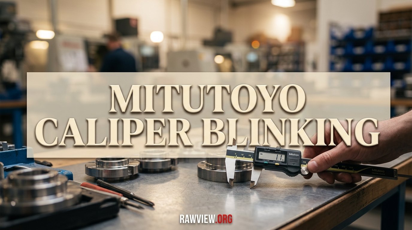 Mitutoyo Caliper Blinking