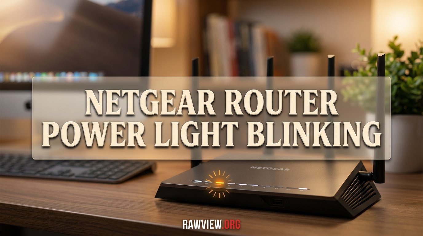 Netgear Router Power Light Blinking