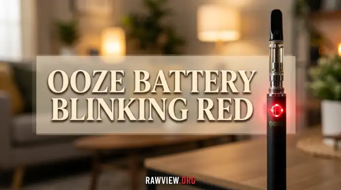Ooze Battery Blinking Red