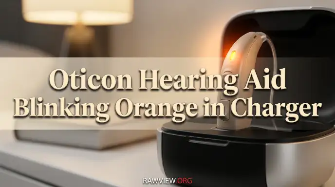 Oticon Hearing Aid Blinking Orange in Charger