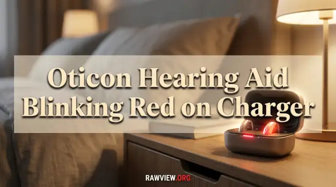 Oticon Hearing Aid Blinking Red on Charger