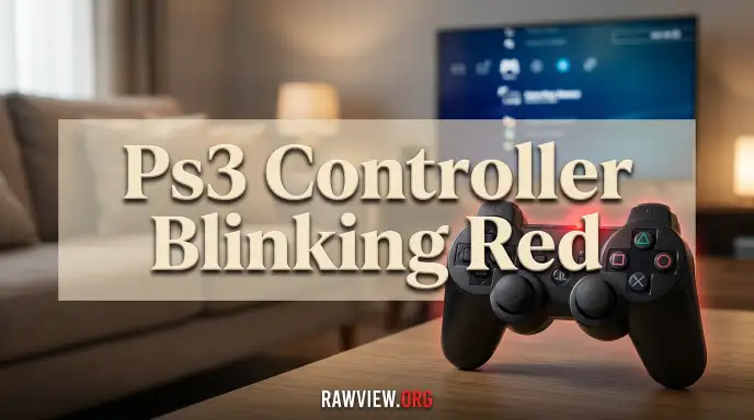 Ps3 Controller Blinking Red