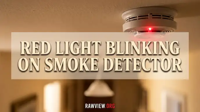 Red Light Blinking on Smoke Detector