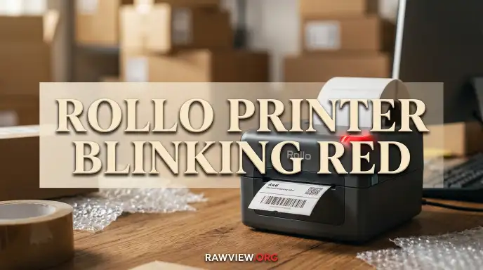 Rollo Printer Blinking Red