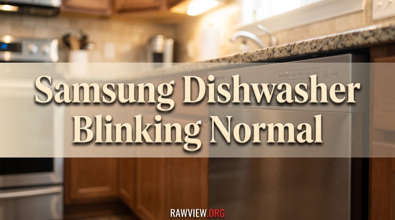 Samsung Dishwasher Blinking Normal