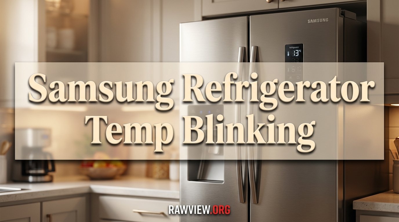 Samsung Refrigerator Temp Blinking