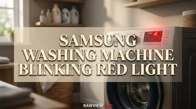 Samsung Washing Machine Blinking Red Light