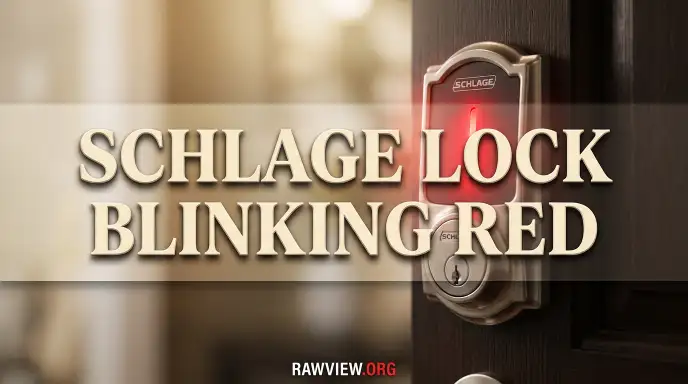Schlage Lock Blinking Red