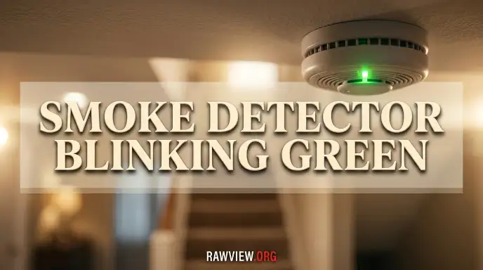 Smoke Detector Blinking Green