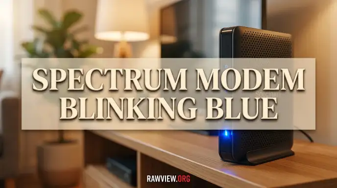 Spectrum Modem Blinking Blue