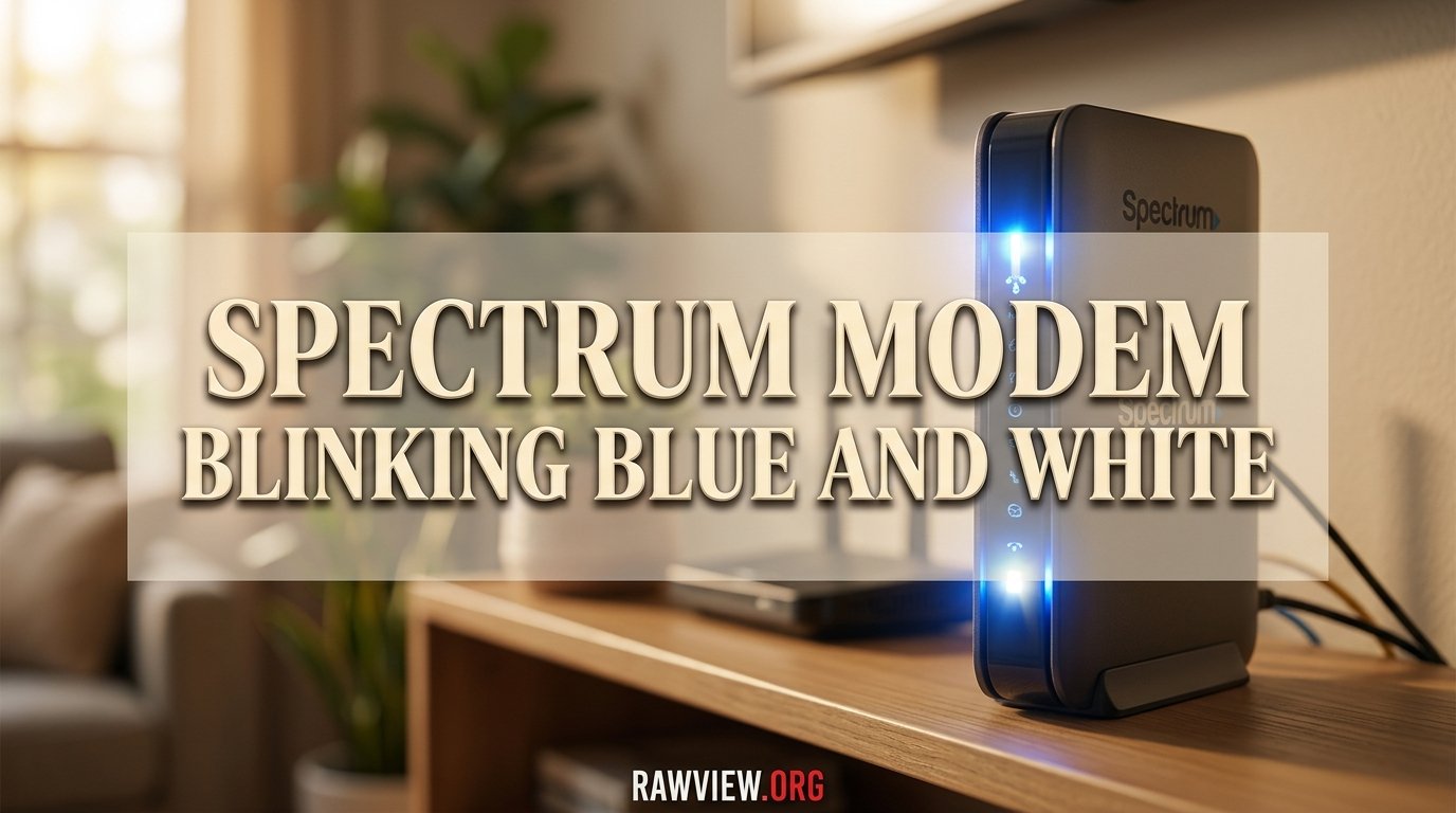 Spectrum Modem Blinking Blue And White