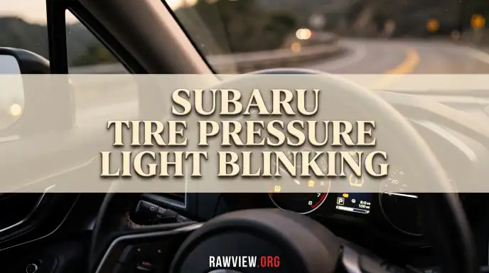 Subaru Tire Pressure Light Blinking