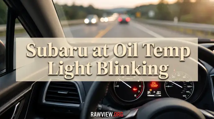 Subaru at Oil Temp Light Blinking