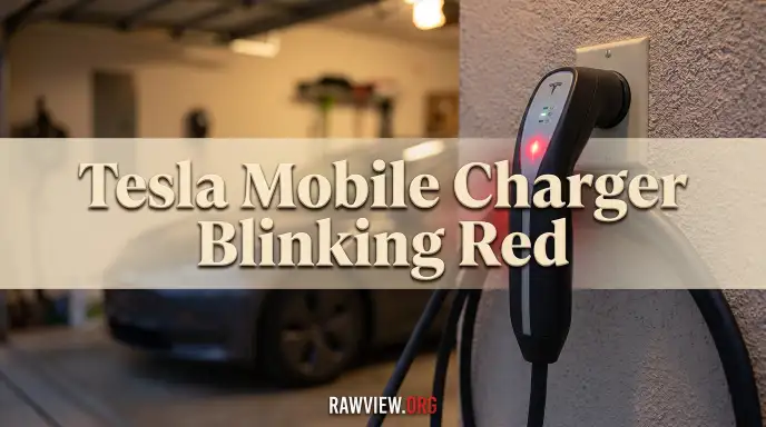 Tesla Mobile Charger Blinking Red