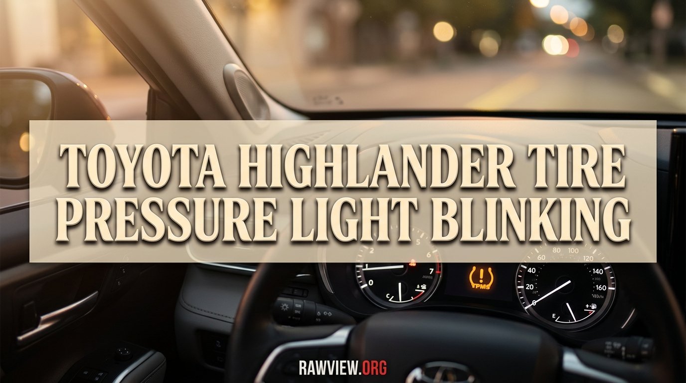 Toyota Highlander Tire Pressure Light Blinking