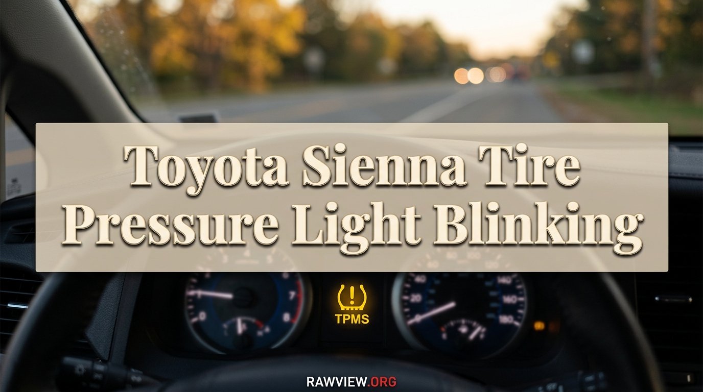 Toyota Sienna Tire Pressure Light Blinking