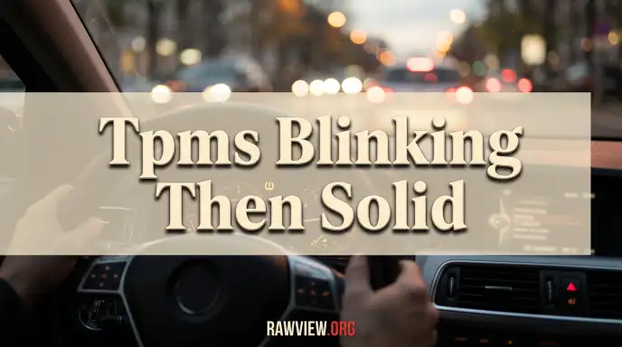 Tpms Blinking Then Solid