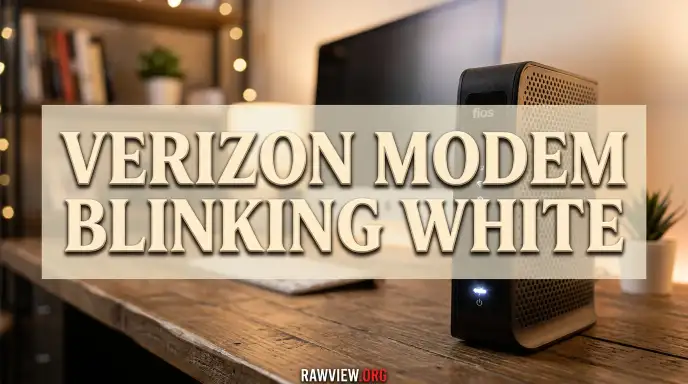 Verizon Modem Blinking White