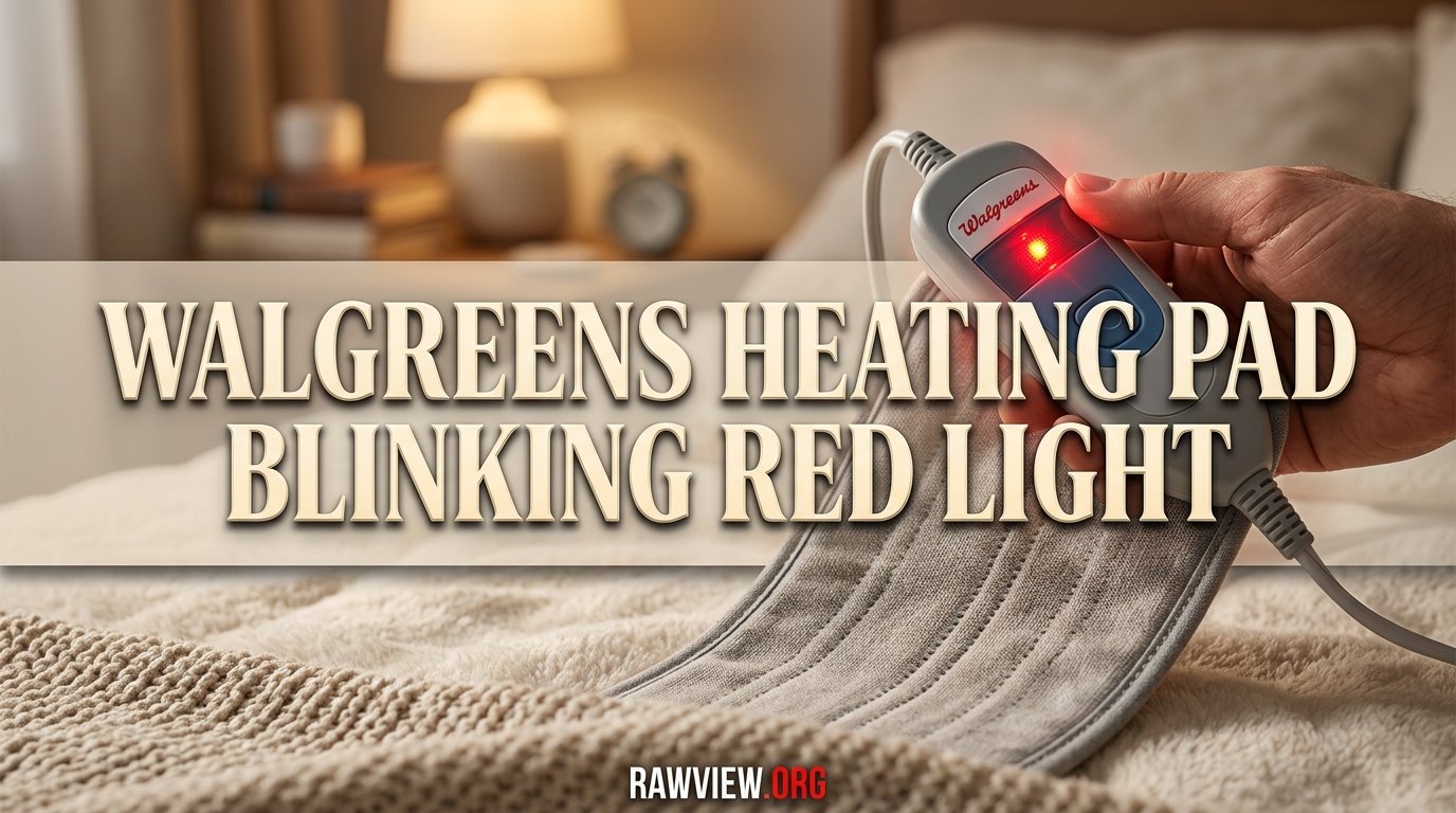 Walgreens Heating Pad Blinking Red Light