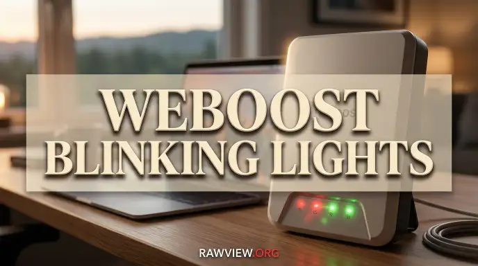 Weboost Blinking Lights