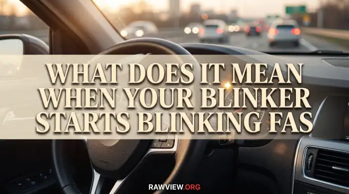What Does It Mean When Your Blinker Starts Blinking Fast