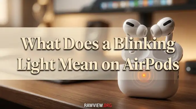 What Does a Blinking Orange Light Mean on AirPods