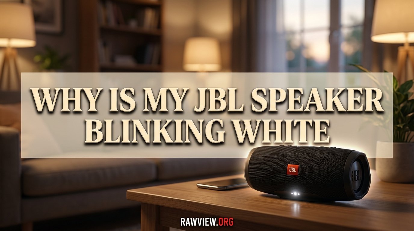 Why is My JBL Speaker Blinking wihte