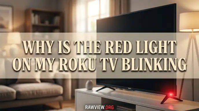Why is the Red Light on My Roku TV Blinking