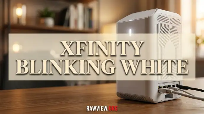 Xfinity Blinking White
