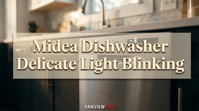 Midea Dishwasher Delicate Light Blinking