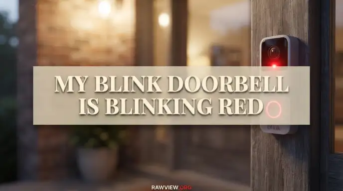 My Blink Doorbell is Blinking Red