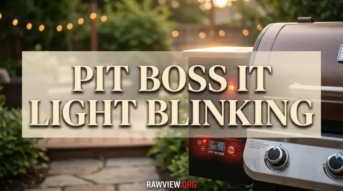 Pit Boss It Light Blinking