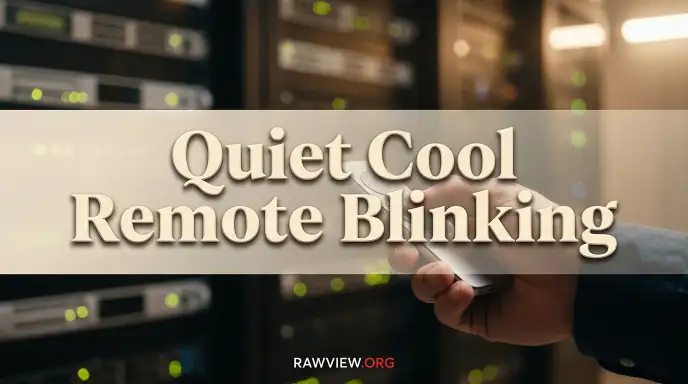 Quiet Cool Remote Blinking